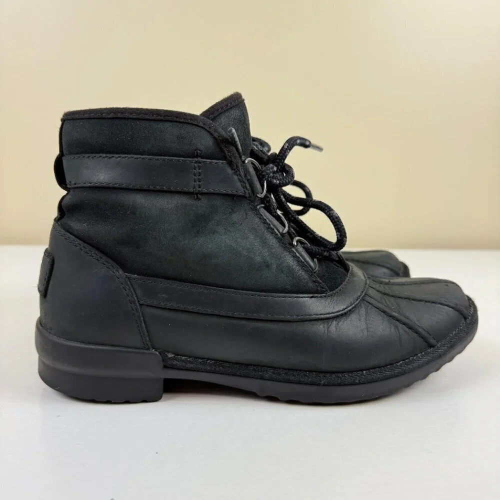 UGG Greda Black Waterproof Duck Boots S/N 1102650